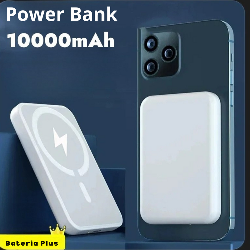 power bank magnético 10000mAh, carregador rápido sem fio, power bank para iPhone 12 a 17, carregador magnético compatível Qi, carregador com display digital, carregador portátil com anel magnético, power bank com dupla saída, carregador tipo-C 18W, carregador compacto com LED, carregador de bolso
