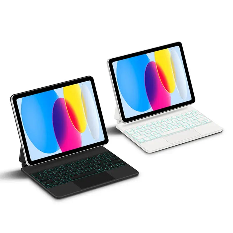 LuminaPad Pro - Capa Magnética com Teclado Iluminado Flutuante para iPad 10, 10ª Geração