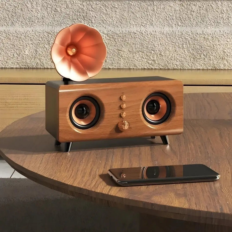 Caixa de Som Vintage Retro Bluetooth 10W
