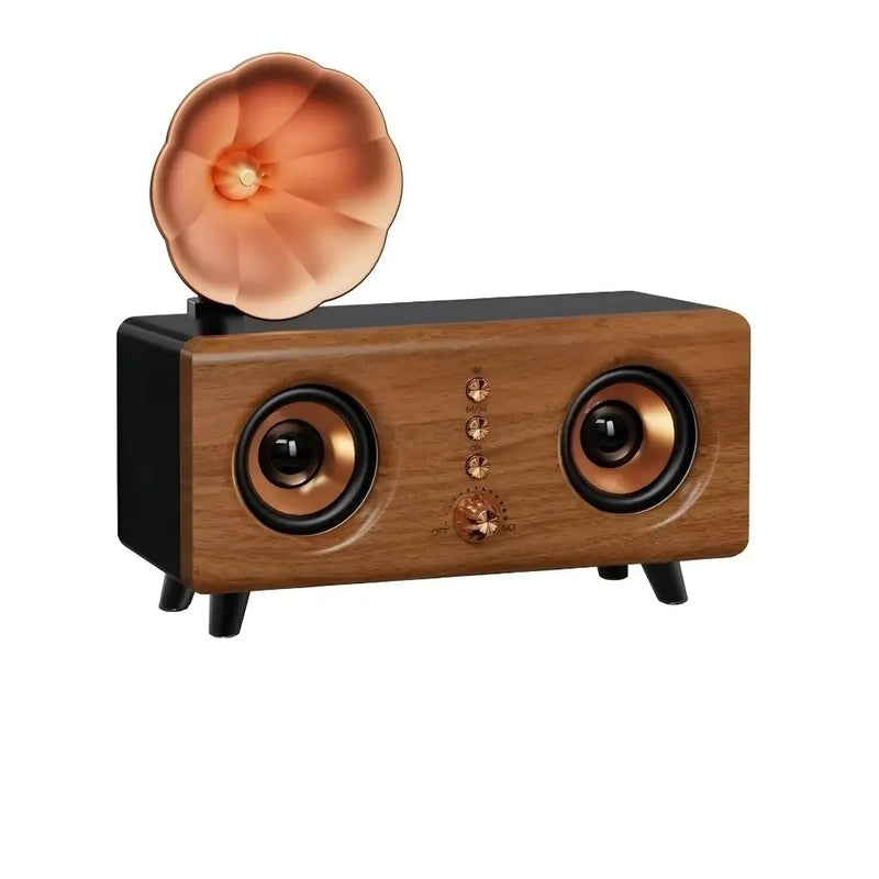 Caixa de Som Vintage Retro Bluetooth 10W