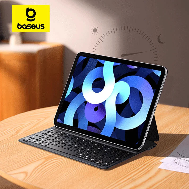 Capa Teclado Magnético para iPad – Proteção com Teclado Sem Fio e Suporte Integrado