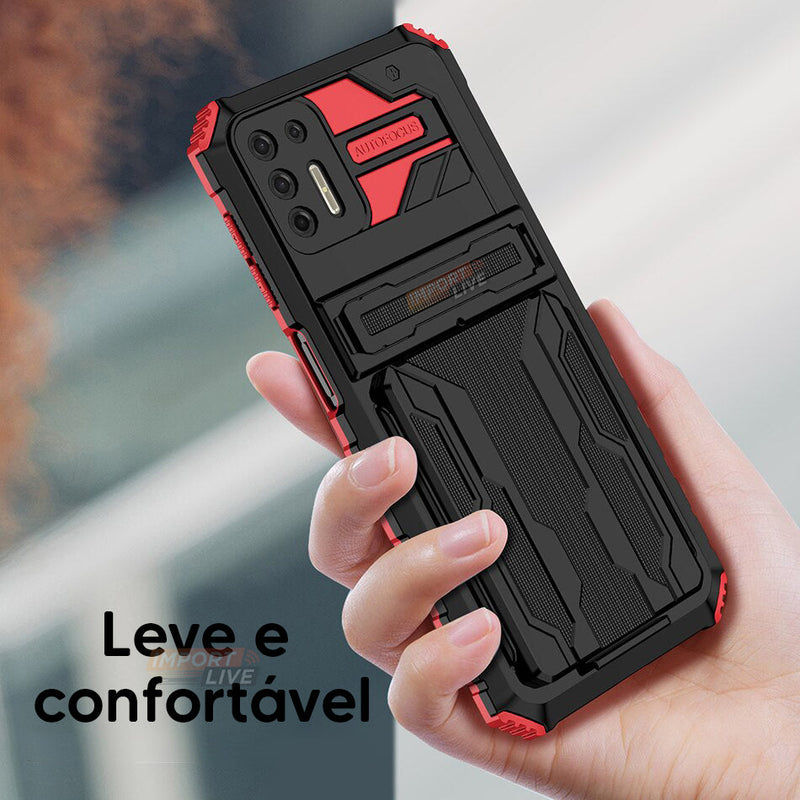Case Anti Choque Luxo c/ Espaço para Cartão - Para Xiaomi