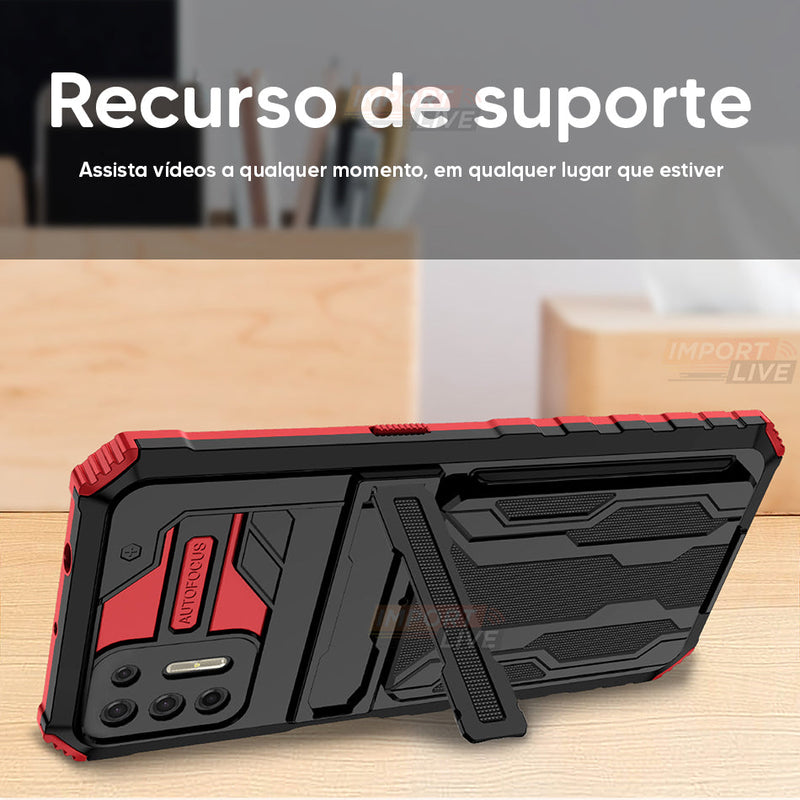 Case Anti Choque Luxo c/ Espaço para Cartão - Para Xiaomi