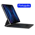 teclado magnético iPad Pro 11 Air, teclado com suporte flutuante ajustável, teclado retroiluminado 7 cores iPad, teclado com trackpad multitouch iPad, capa teclado com couro vegano resistente, teclado com teclas de tesoura silenciosas, acessório premium iPad produtividade, teclado com função sleep wake automática, teclado com design ergonômico iPad, teclado iPad com experiência de notebook

