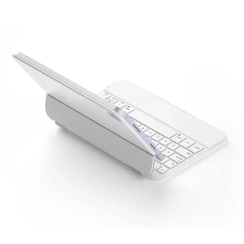 teclado magnético iPad Mini 6 e 7, teclado com suporte flutuante cantilever, teclado retroiluminado para iPad Mini, teclado bluetooth 5.2 com touchpad, teclado com rejeição de palma iPad Mini, teclado com bateria 60 dias, teclado com teclas tipo tesoura, acessório premium iPad Mini 6 7, teclado com conexão automática, teclado portátil com alumínio e PU
