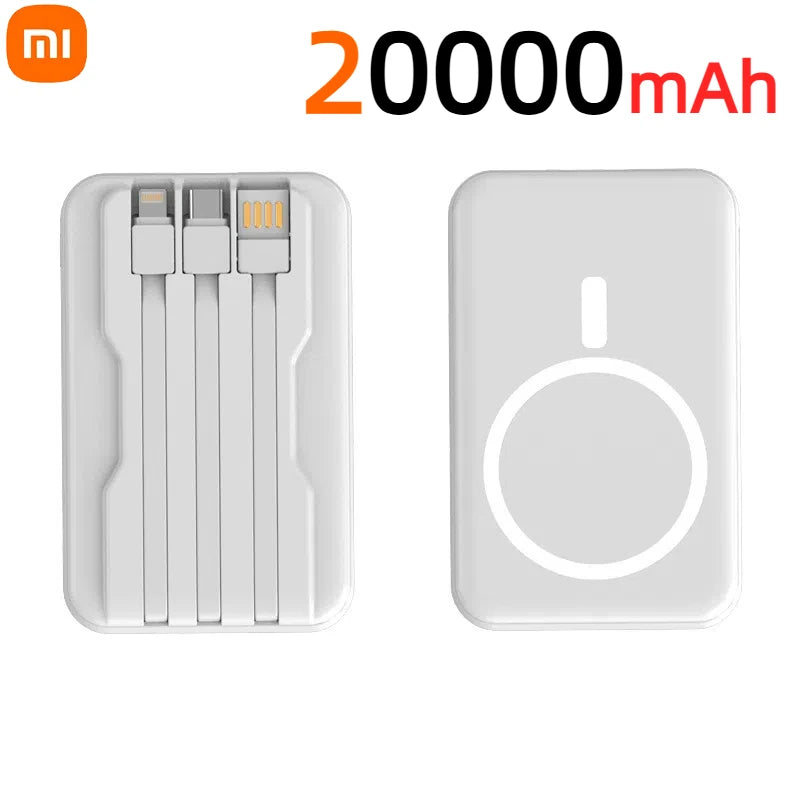 Power Bank Magnético com Display Digital 20000mAh