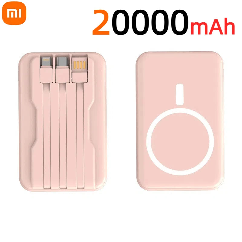 Power Bank Magnético com Display Digital 20000mAh