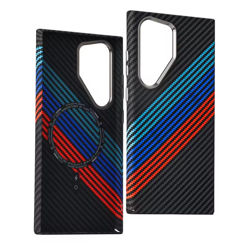 Case CarbonShield Samsung – Fibra de Carbono com MagSafe