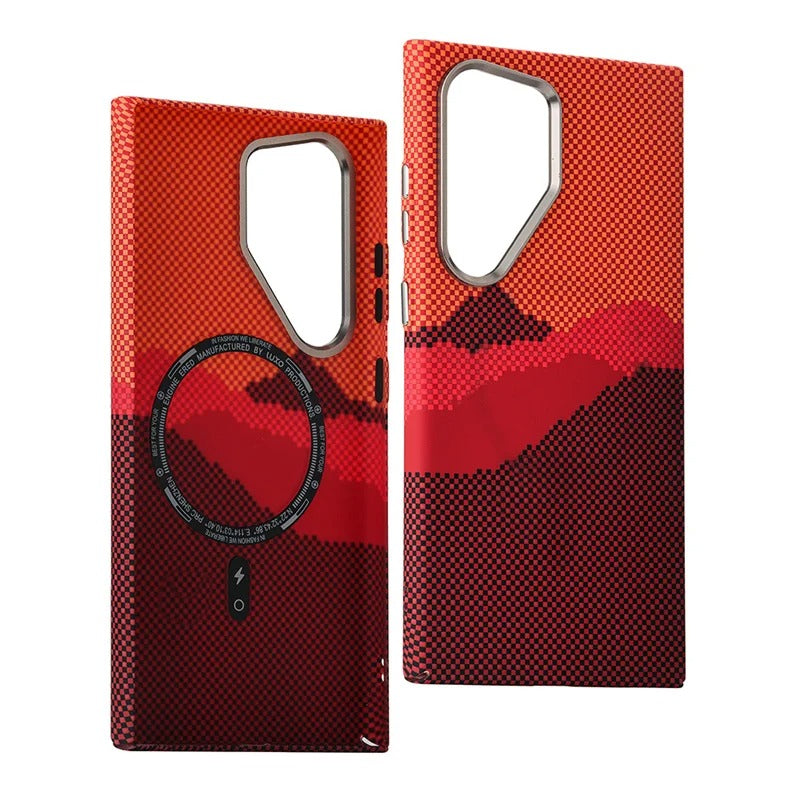 Case CarbonShield Samsung – Fibra de Carbono com MagSafe