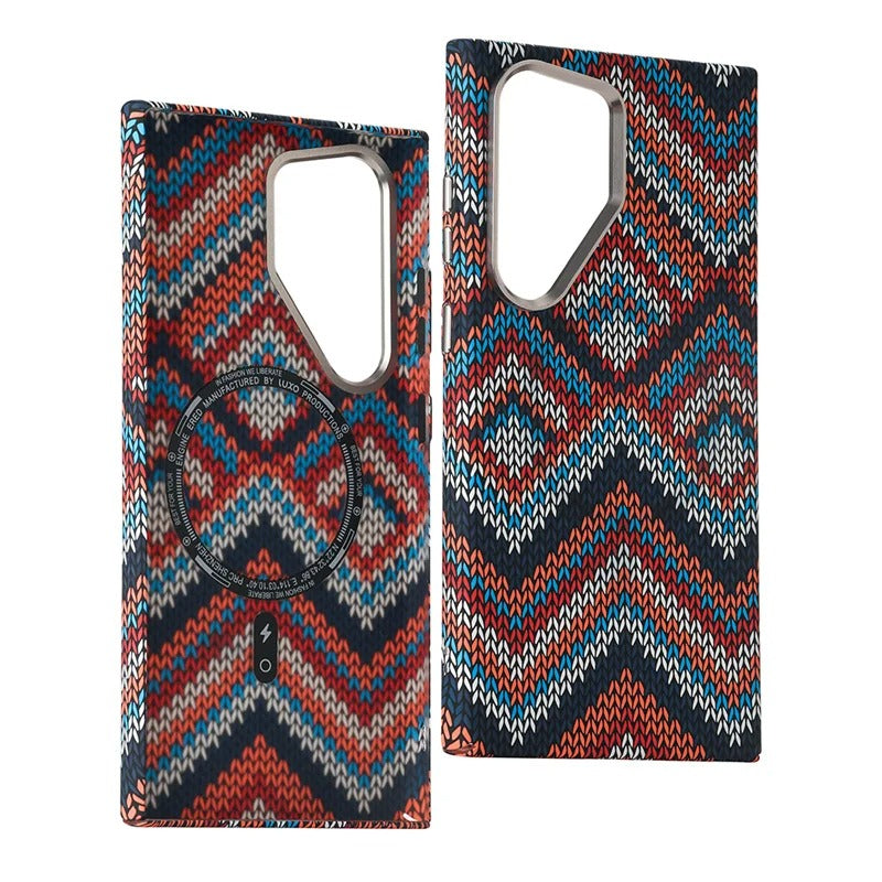 Case CarbonShield Samsung – Fibra de Carbono com MagSafe