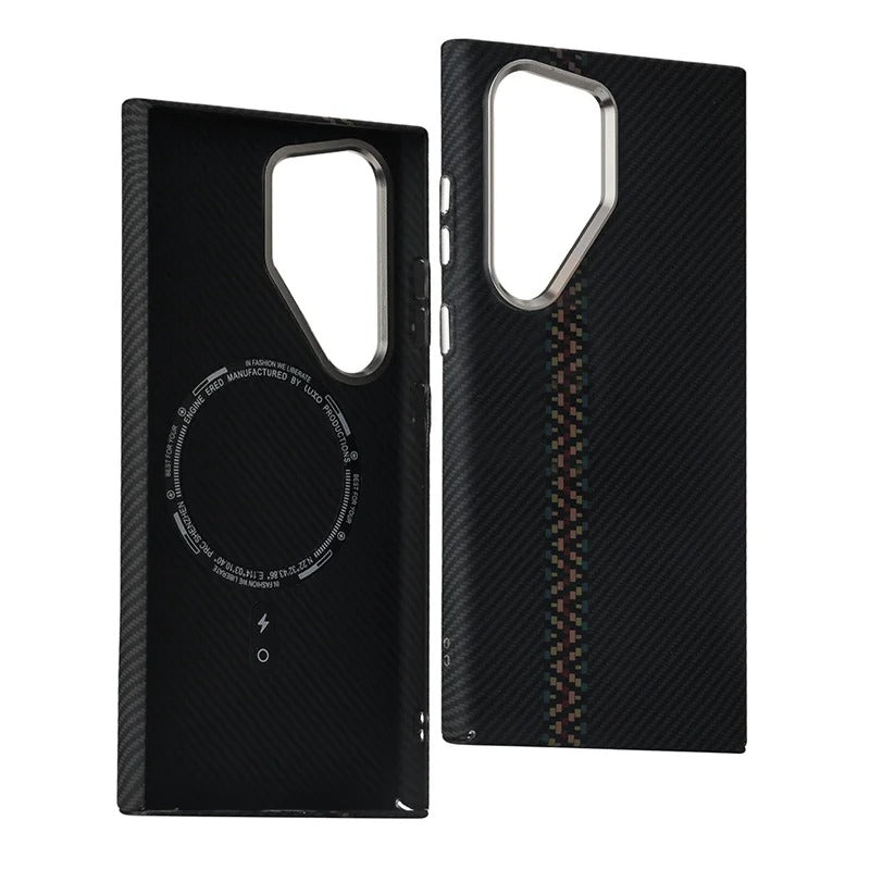 Case CarbonShield Samsung – Fibra de Carbono com MagSafe