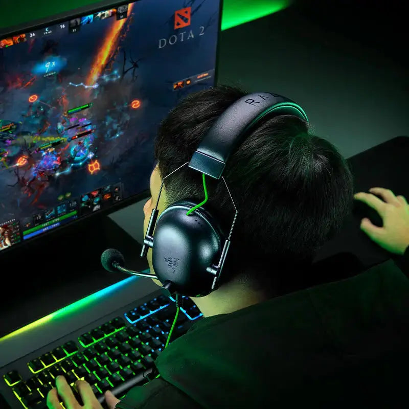 Fone de Ouvido Razer BLACKSHARK V2 X - Headset com Microfone, Som Surround 7.1, com Fio para PC e PS5