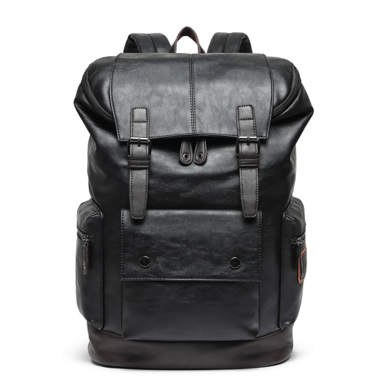 Mochila de Couro Vintage Masculina