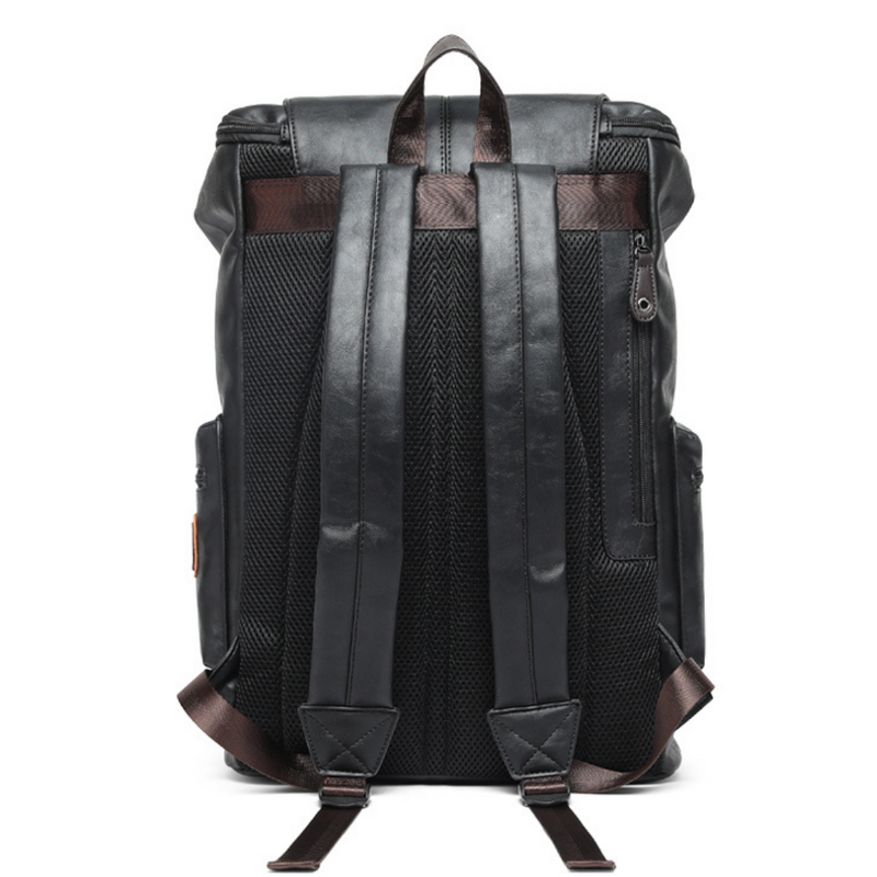 Mochila de Couro Vintage Masculina