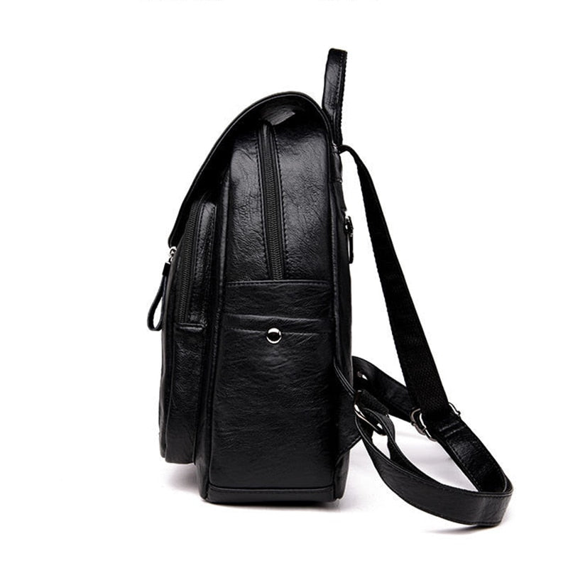 Mochila Feminina Luxuosa de Couro