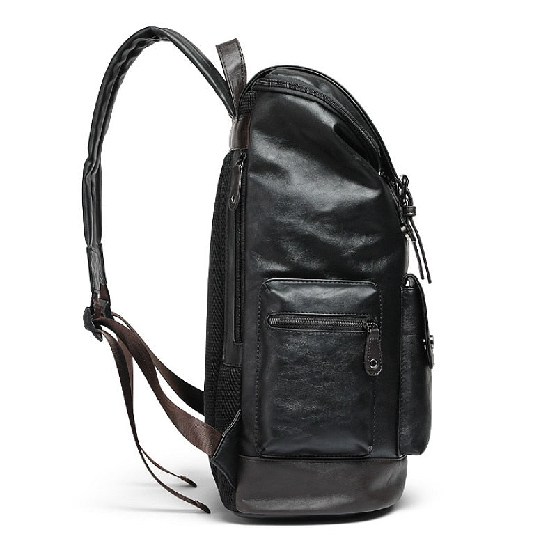 Mochila de Couro Vintage Masculina